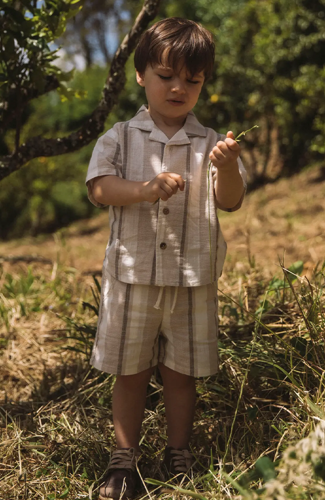 Fibert SS Loose Shirt - Coconut Milk Lil' Atelier Skjorta