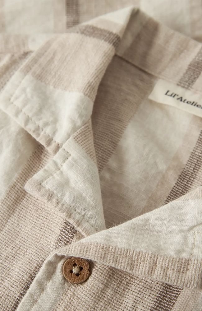Fibert SS Loose Shirt - Coconut Milk Lil' Atelier Skjorta