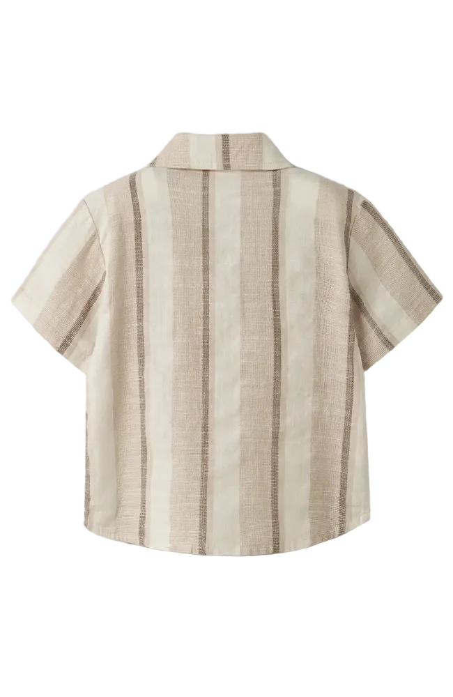Fibert SS Loose Shirt - Coconut Milk Lil' Atelier Skjorta