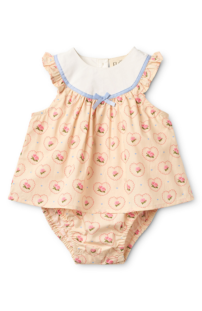 Berta Romper - Rosy Heart