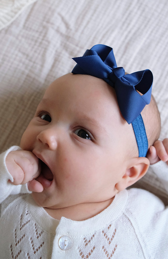 Hårband Rosett - Light Navy Petit Stockholm hårband