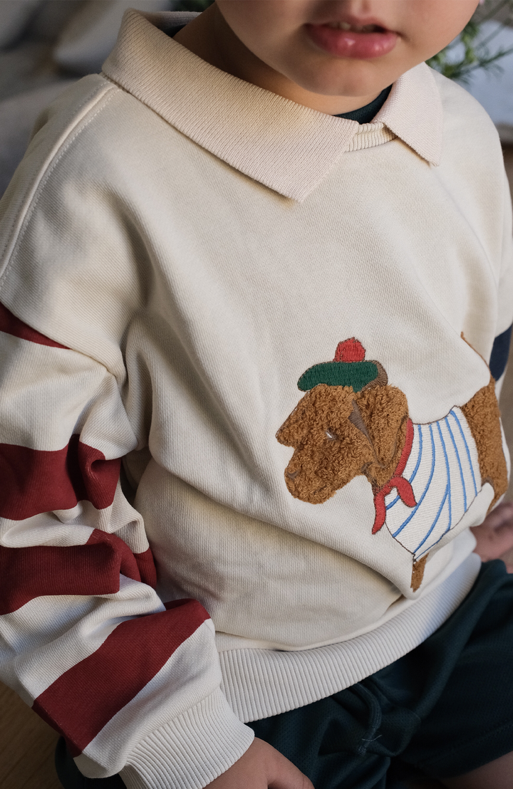 Spotty Sweat Shirt - Brown Rice Konges Slöjd Sweatshirt