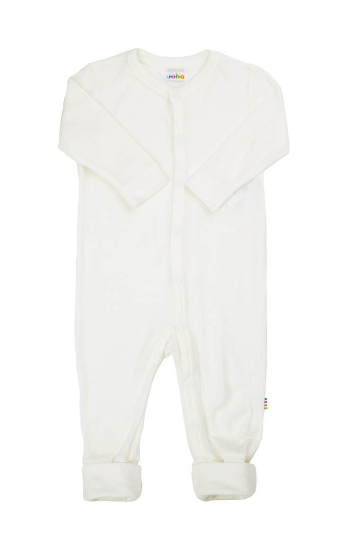 Wool Onesie 2 in 1 - Nature White