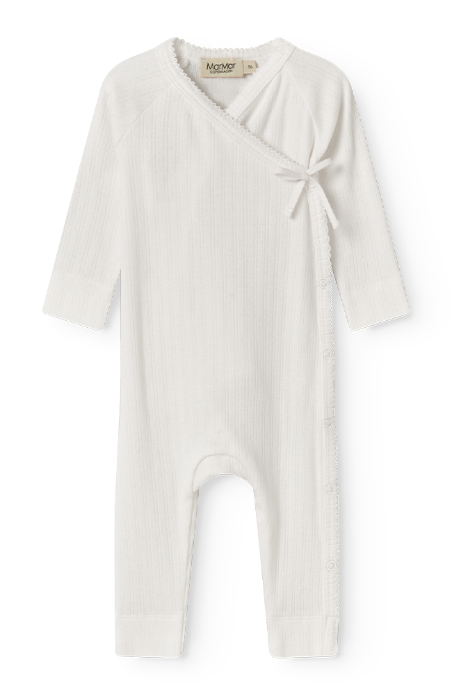 Rula Pointelle Jumpsuit - Soft White