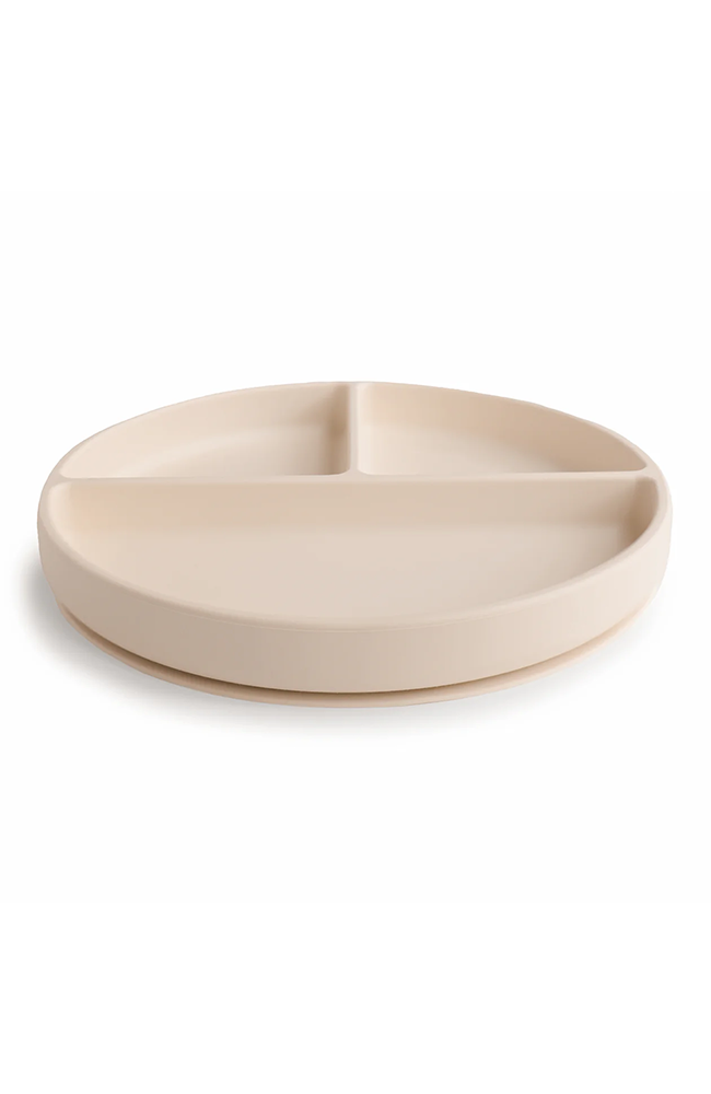 Silicone Divided Suction Plate - Shifting Sand Mushie Äta & Dricka