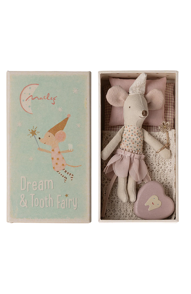 Tooth Fairy Mouse - Little sister in matchbox Maileg Mjukdjur
