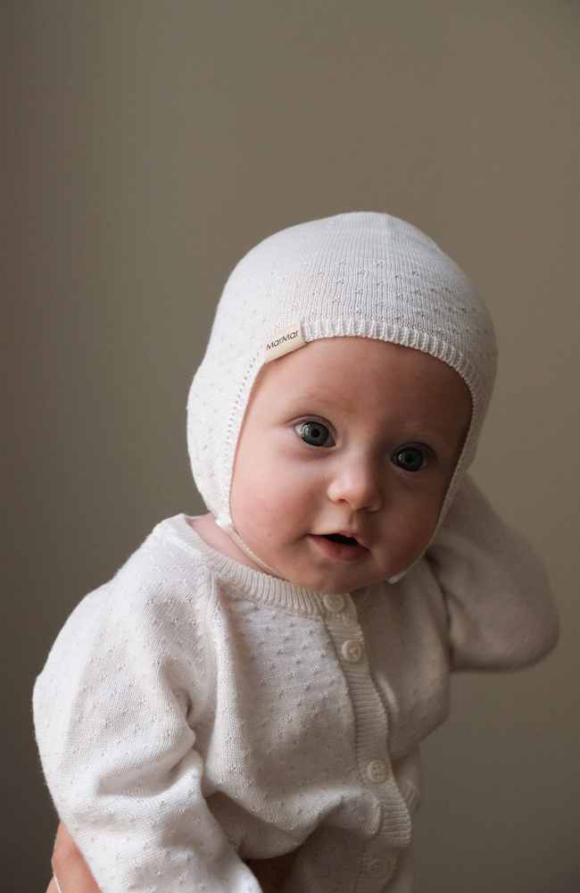 Aly Modal Mini Dots - Gentle White MarMar Copenhagen mössa
