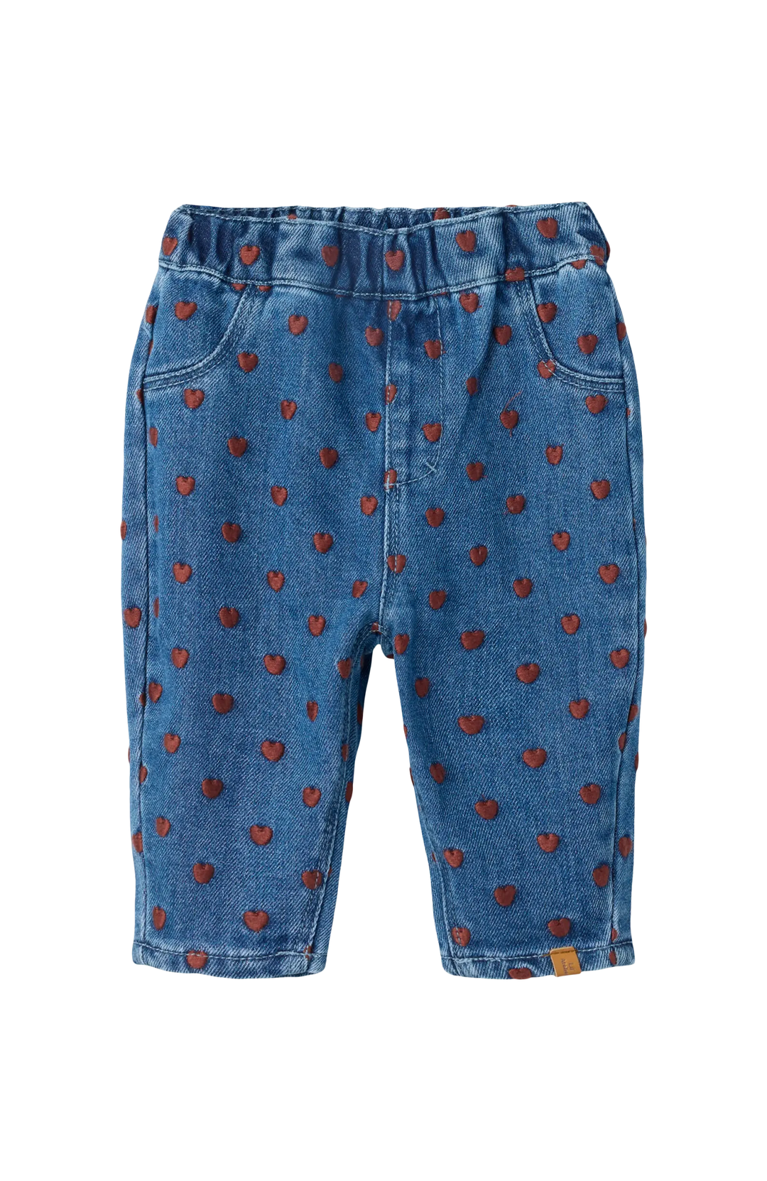 Liva Loose Jeans - Dark Blue Denim Hearts Lil' Atelier Byxor