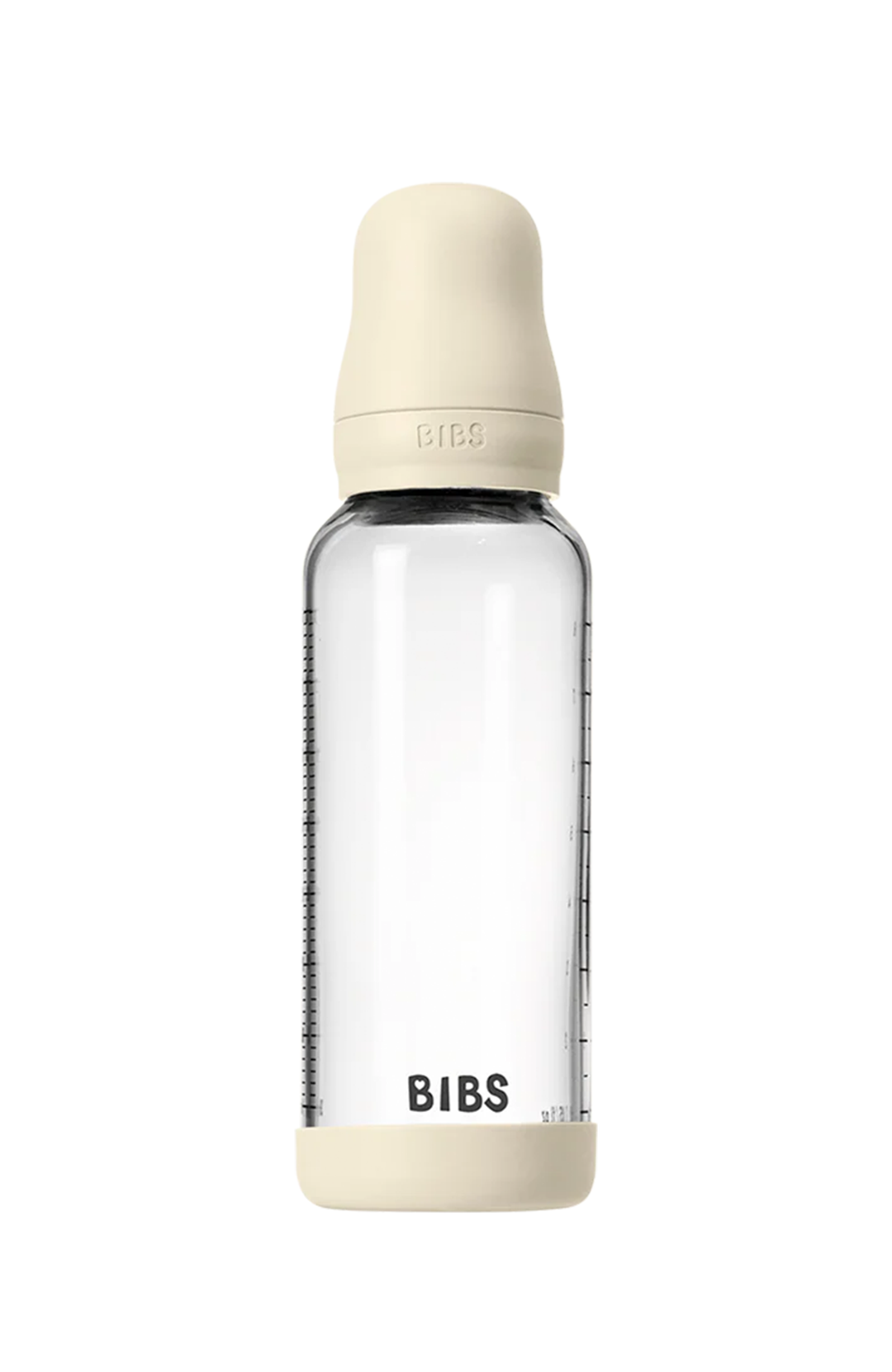 Baby Glass Bottle Set 240ml Silicone - Ivory
