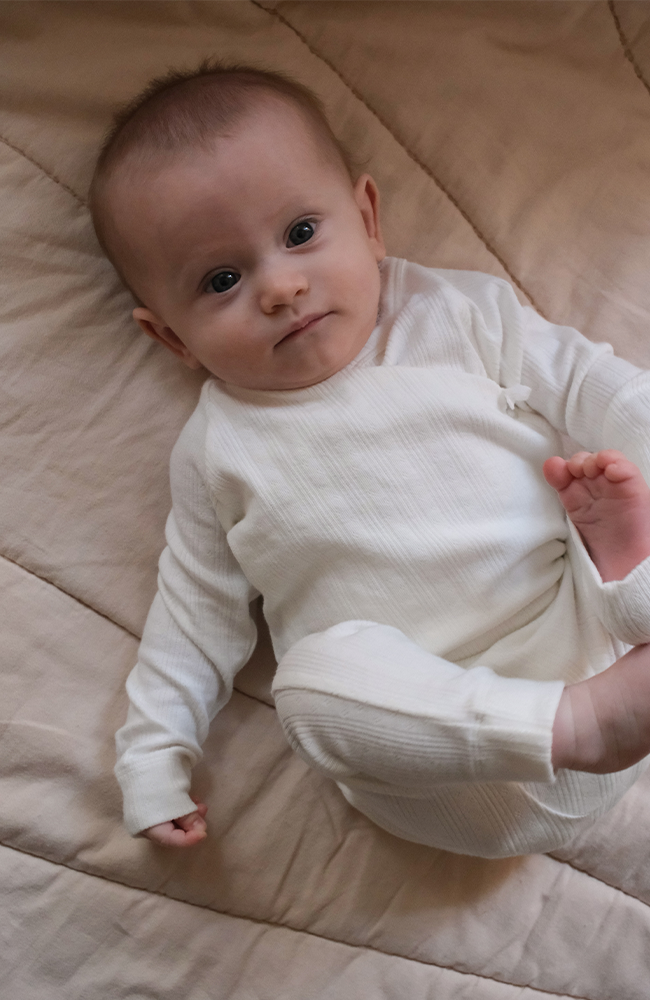 Rula Pointelle Jumpsuit - Soft White