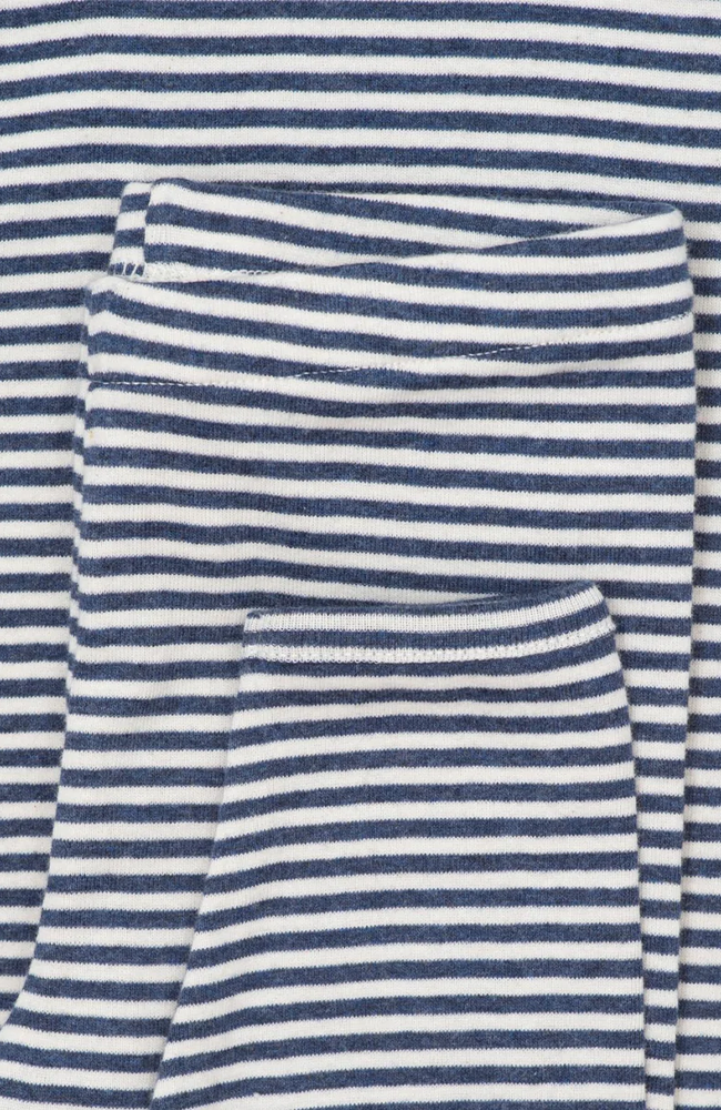 Baby Leggings Striped - Navy/Off-white