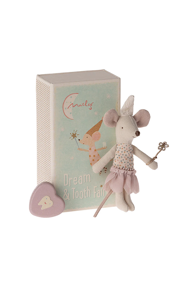 Tooth Fairy Mouse - Little sister in matchbox Maileg Mjukdjur