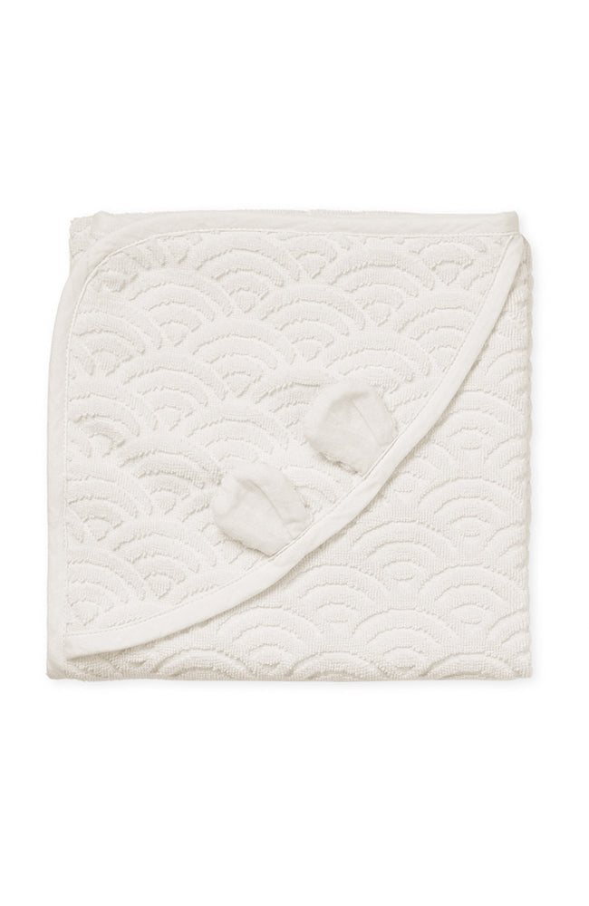 Towel Baby Hooded w/ ears - Off White CamCam Copenhagen Handduk