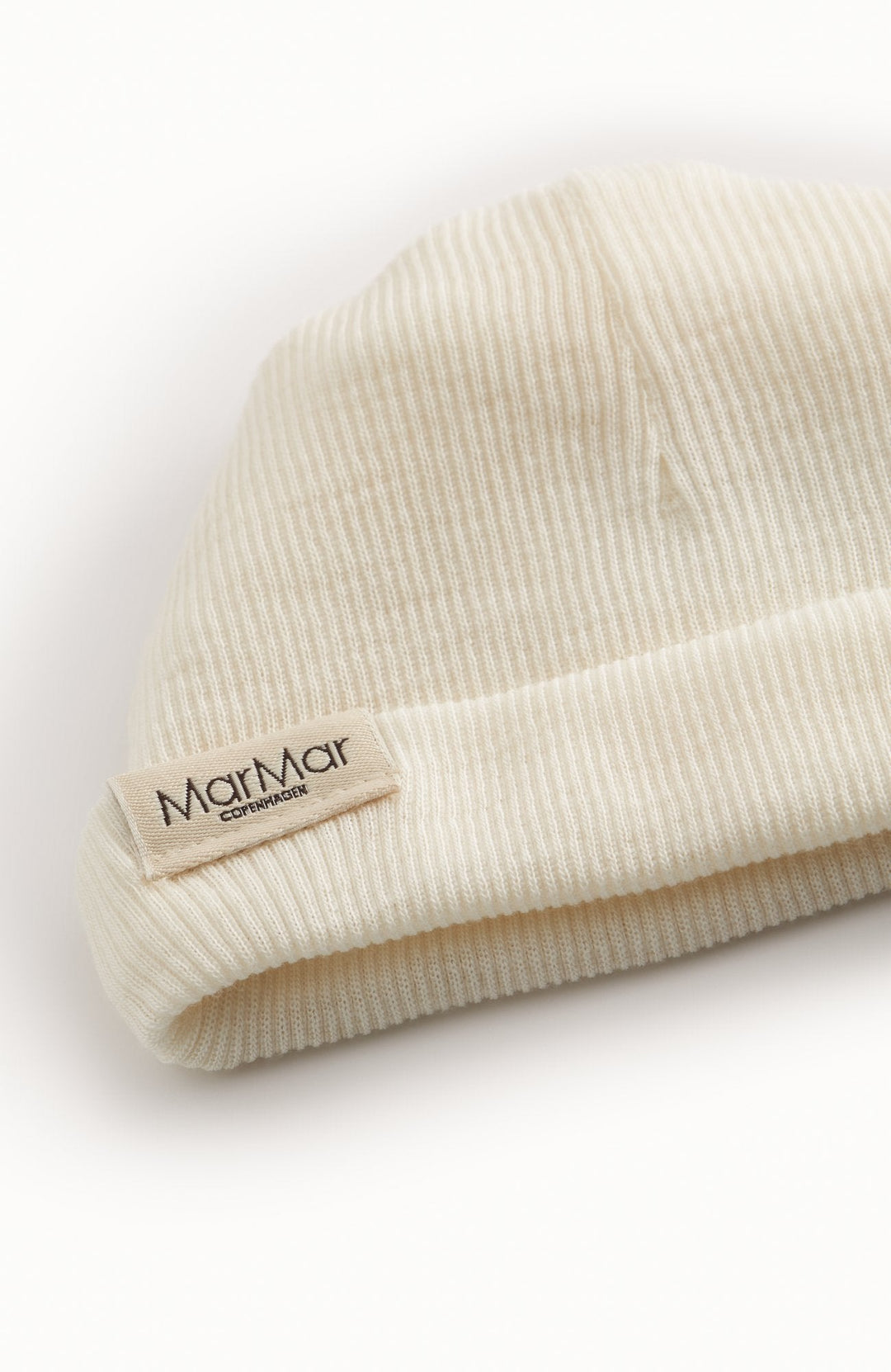 Aiko Wool Rib Hat - Natural MarMar Copenhagen mössa