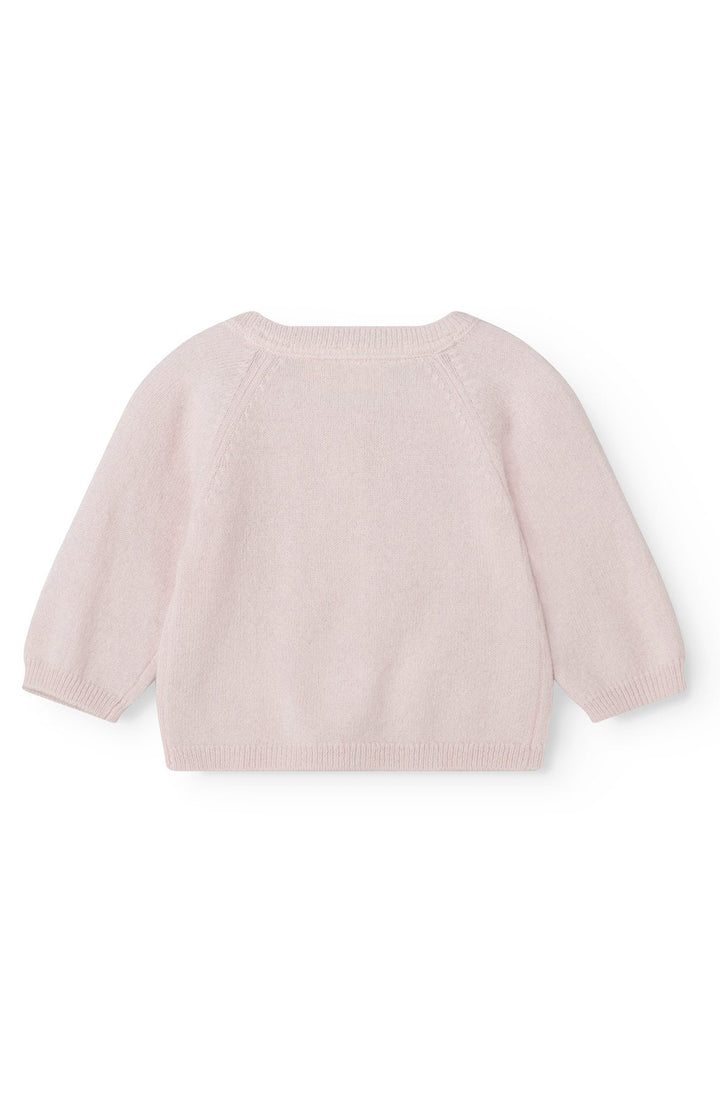 Tamla Cashmere Cardigan - Rosa Mel – detalj 1