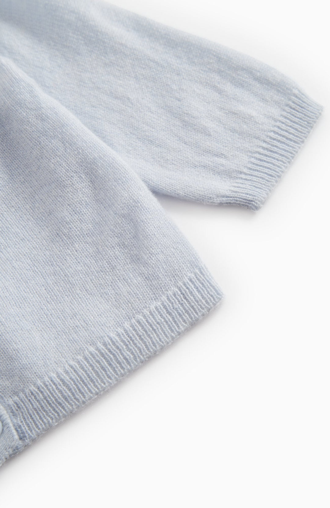 Tamla Cashmere Cardigan - Light Blue Mel – detalj 3