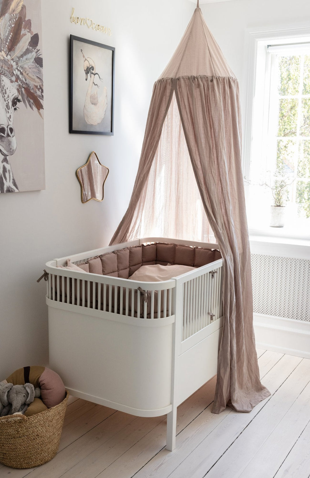 Spjälsängsskydd Kapok 360 cm - Jetty Beige - detalj 2