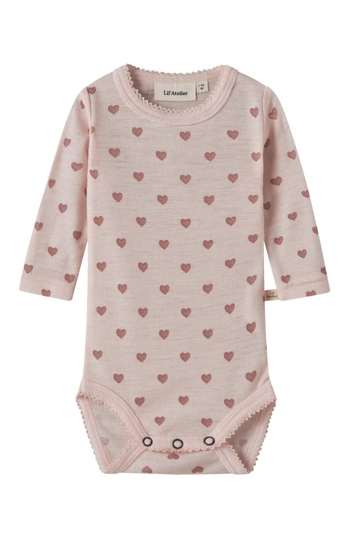 Noel Nia Wool LS Slim Body - Morganite Heart Lil' Atelier Body