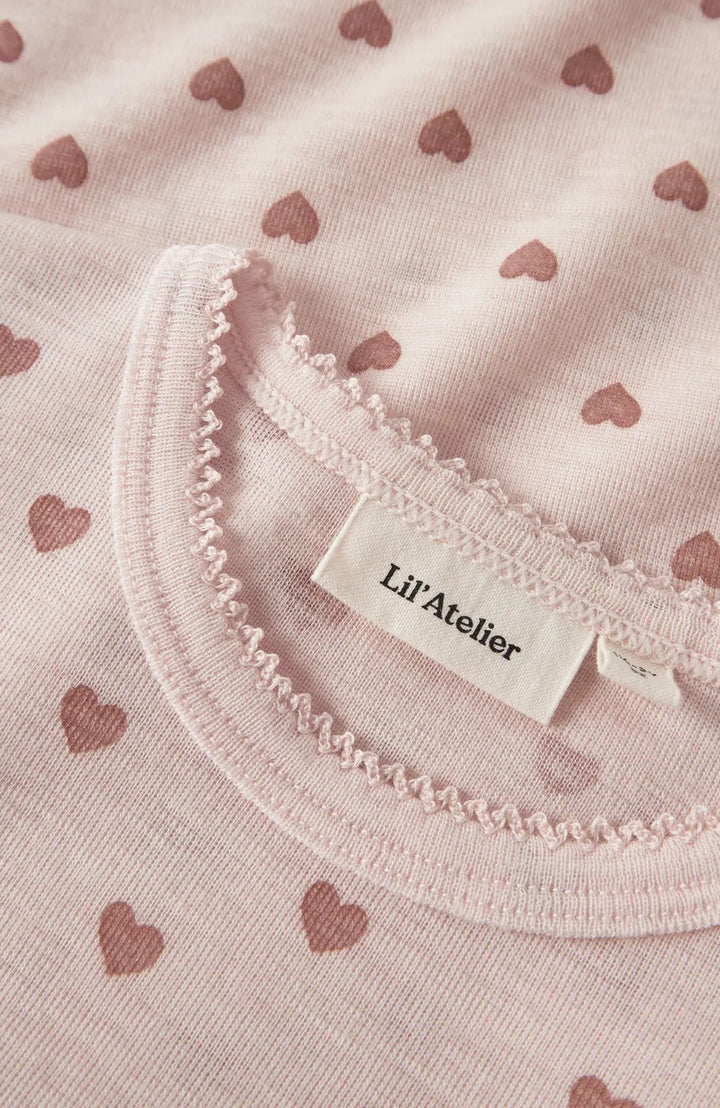 Noel Nia Wool LS Slim Top - Morganite Heart Lil' Atelier Topp
