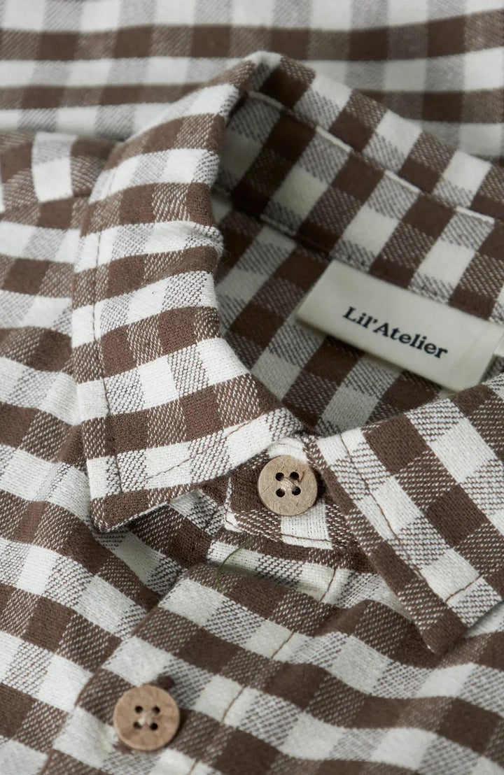 Noki LS Loose Shirt - Teak Lil' Atelier Skjorta
