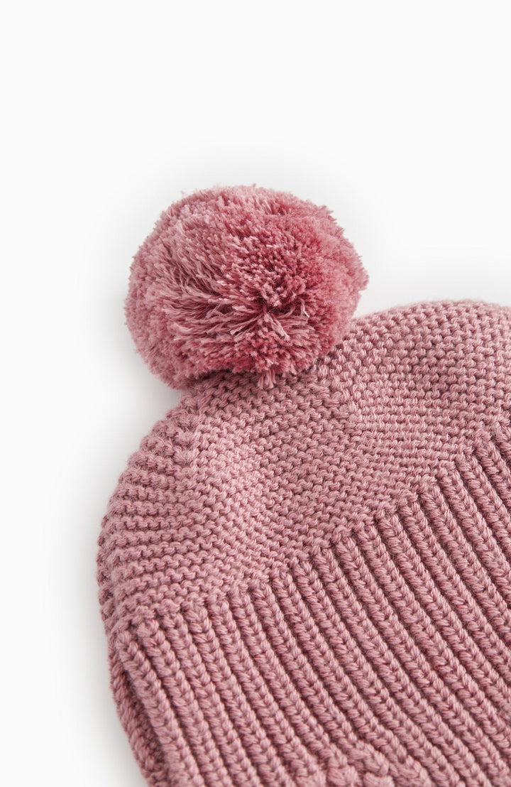 Aly Pompom Light Cotton Wool Fisherman Hat - Autumn Russet – detalj 2