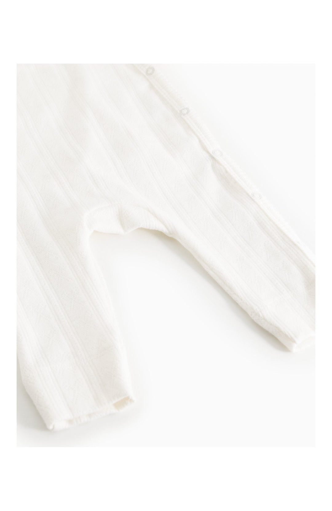 Rula Modal Pointelle Romper - Gentle White MarMar Copenhagen Onepiece