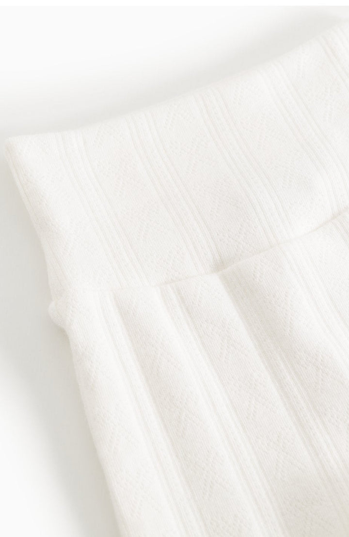 Piva Modal Pointelle Pants - Gentle White MarMar Copenhagen Leggings