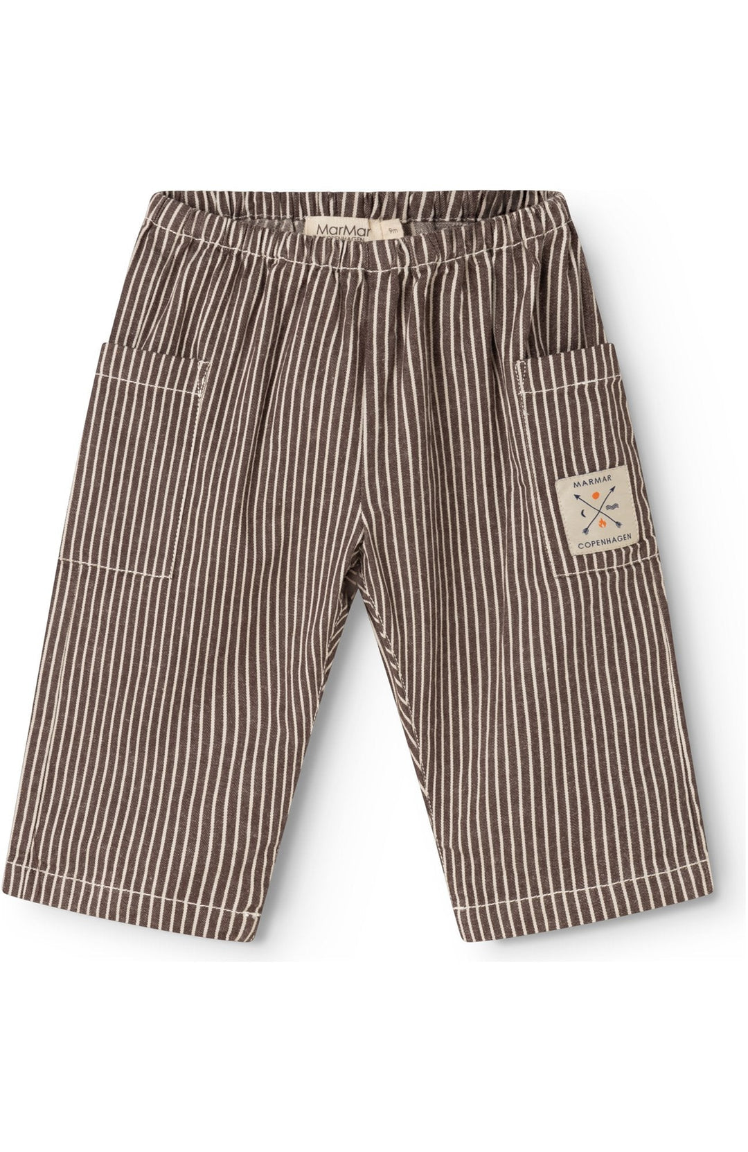 Panto Soft Denim Pants - Dark Brownie Stripe MarMar Copenhagen Byxor