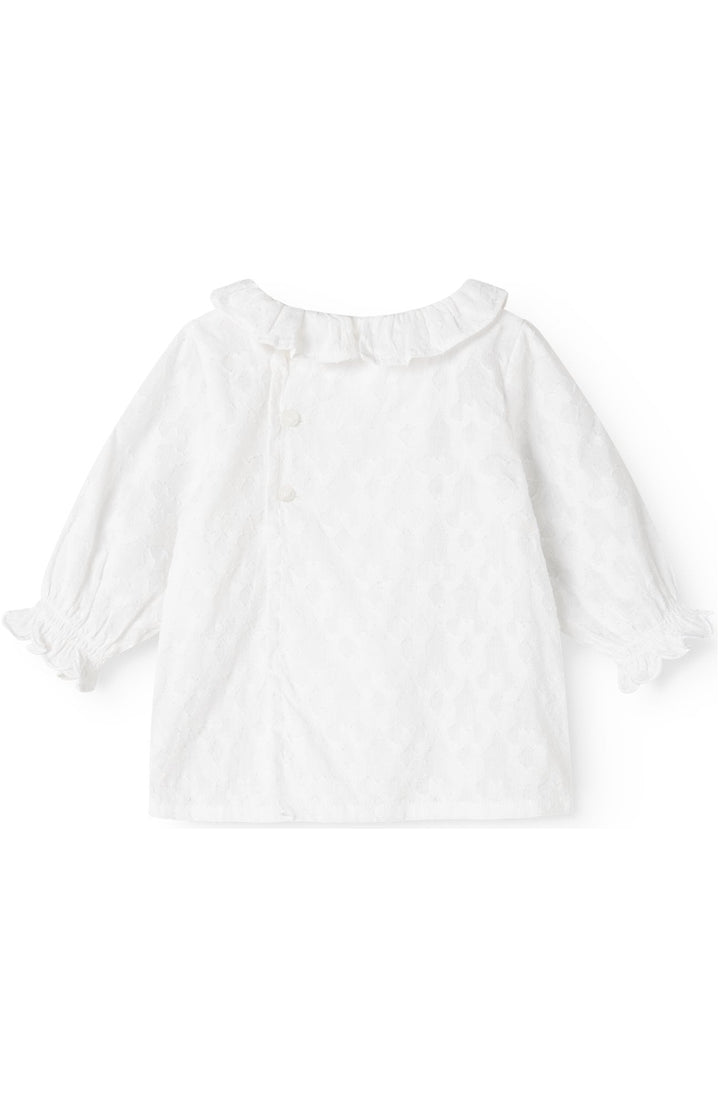 Tilka Delicate Cotton Top - White MarMar Copenhagen Tröja