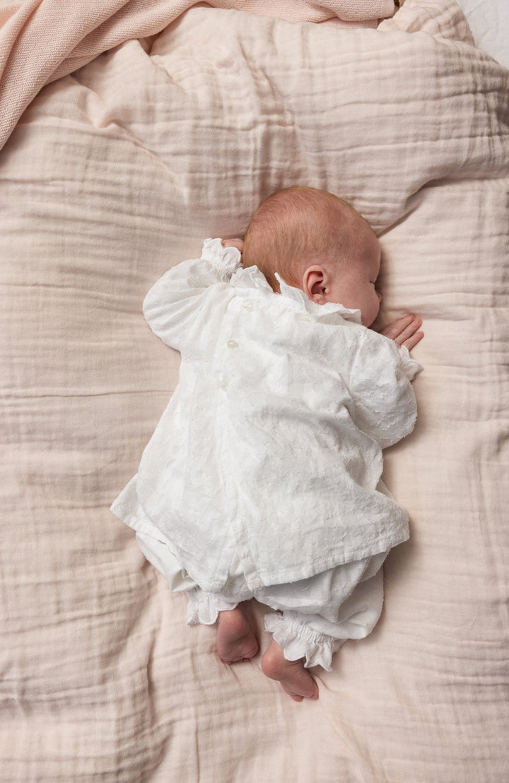 Pus Delicate Cotton Pants - White MarMar Copenhagen Byxor