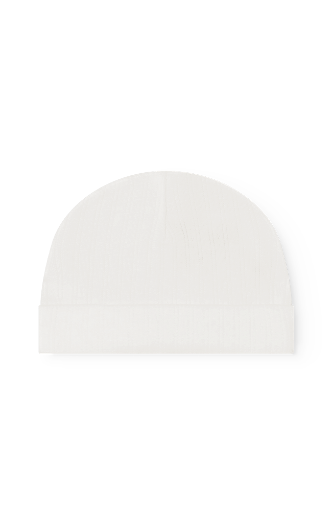 Aiko Pointelle Hat - Soft White