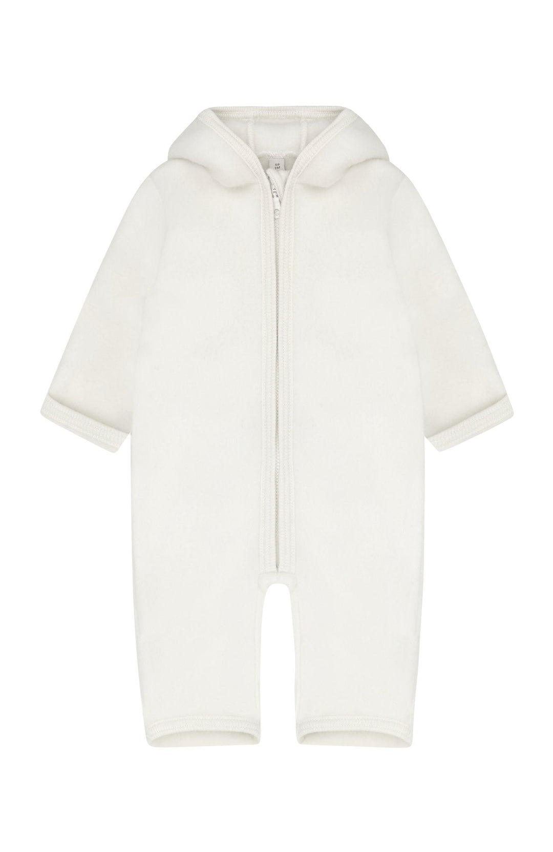 Pram Suit Ears Wool Fleece - Tofu HUTTEliHUT ytterkläder