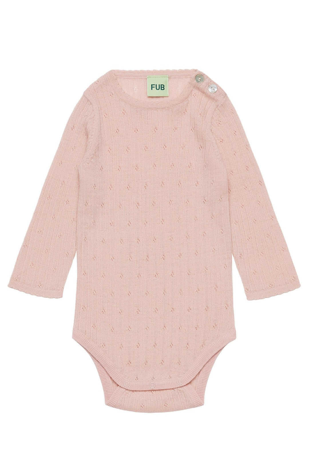 Baby Pointelle Body - Pale Rose