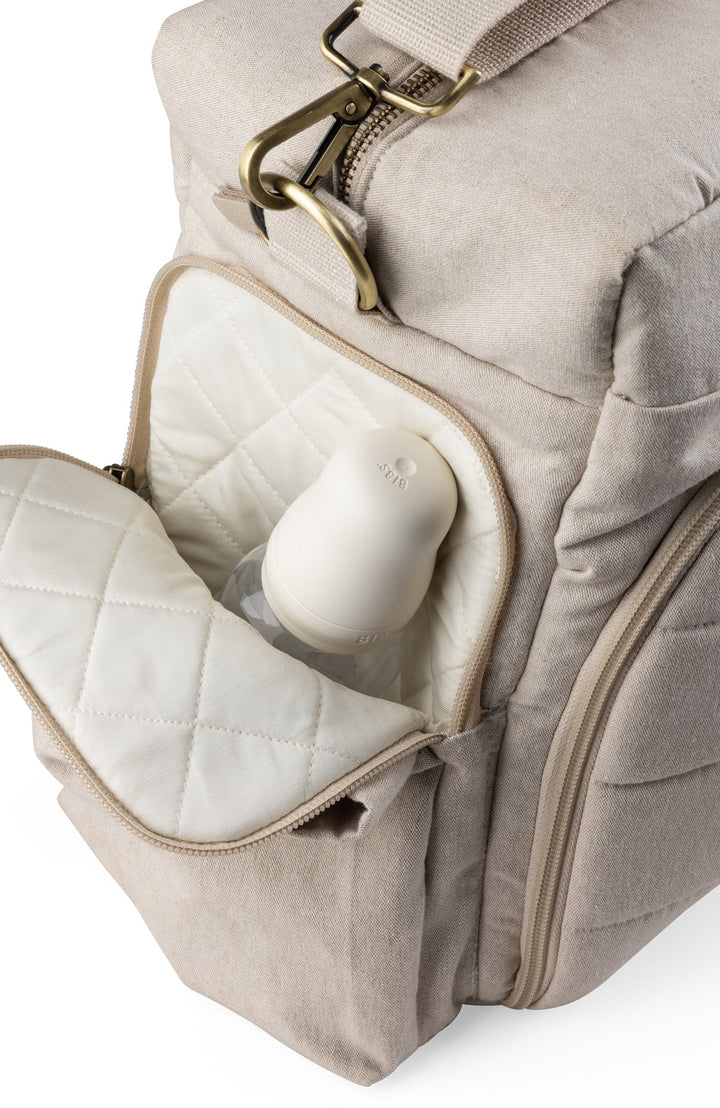 Skötväska On-the-go - Morning Beige Melange Sebra Skötväska