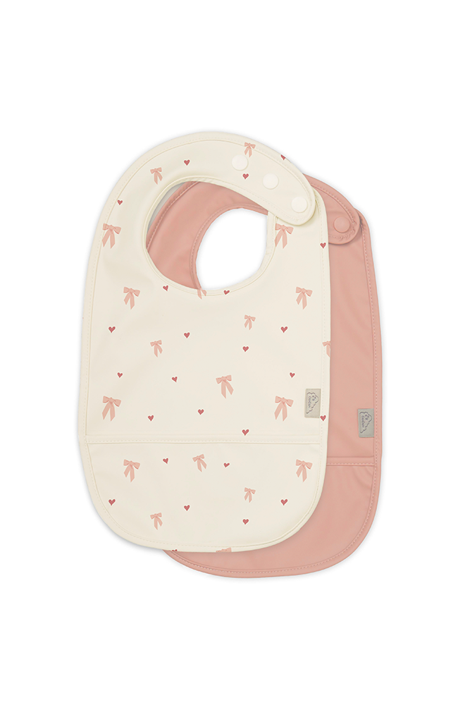 Bib w/ Pocket 2-pack - Bows