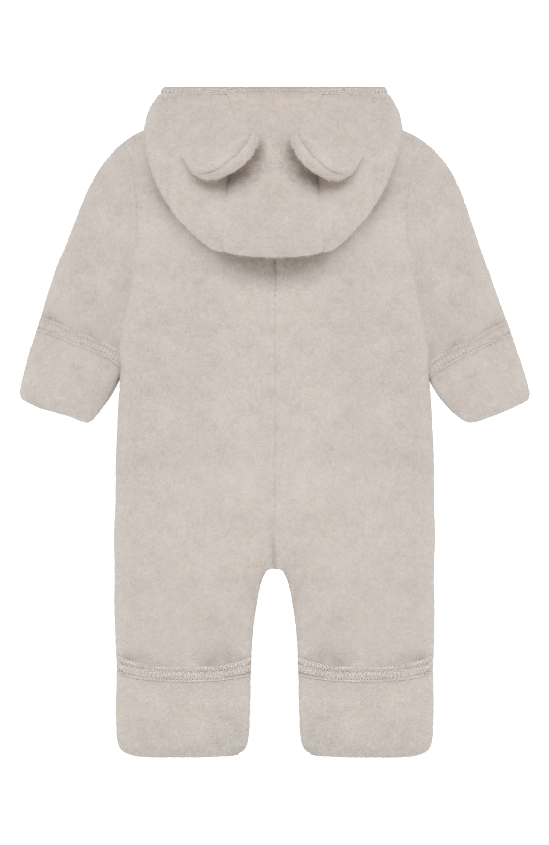 Pram Suit Ears Wool Fleece - Camel Melange HUTTEliHUT ytterkläder