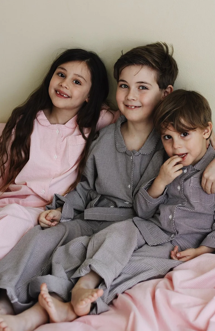 Classic Pyjamas - Tiny Check Brown