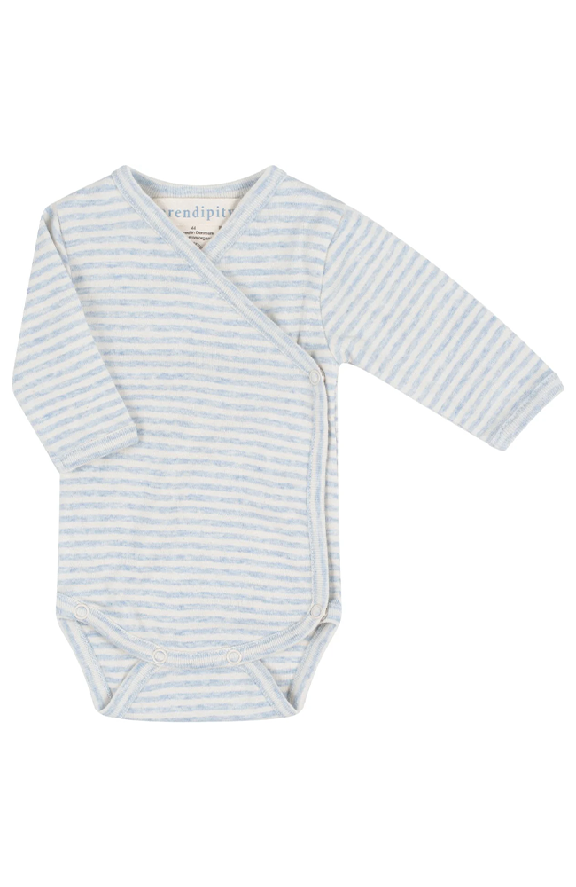 Newborn Swaddle Bodysuit - Mist/Offwhite