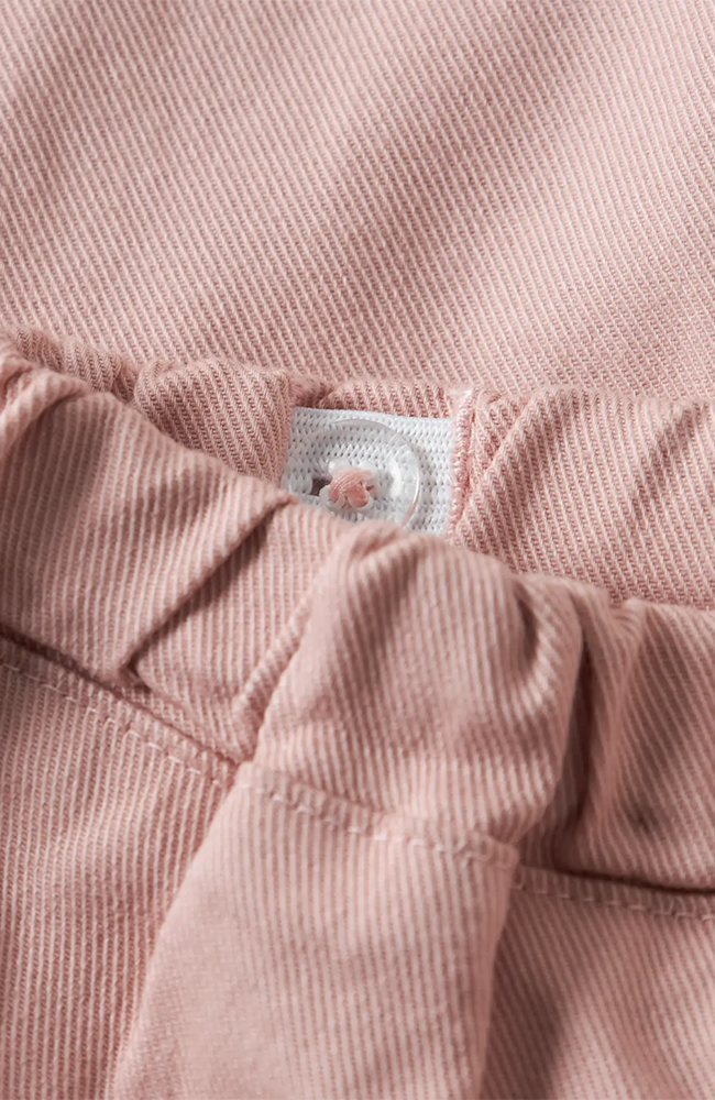 Doreen Wide Twill Pants - Misty Rose