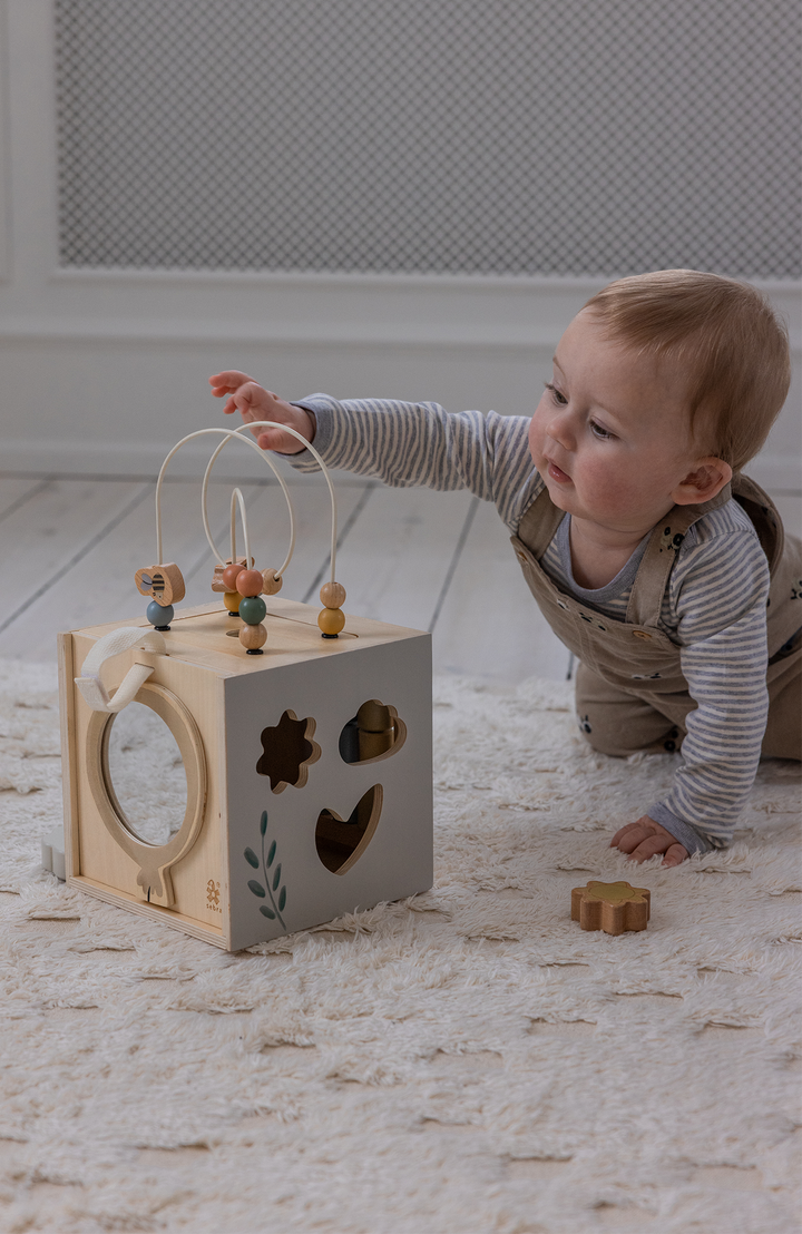 Wooden Motor Skills Play Box