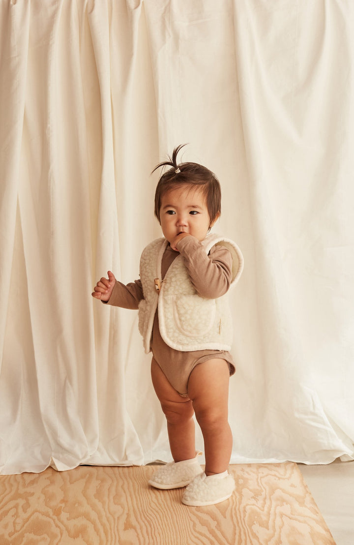 Merino Booties - Milk