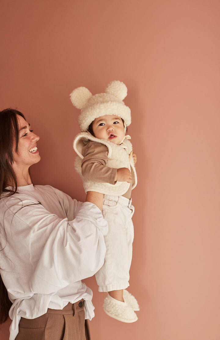 Merino Snugglevest - Milk