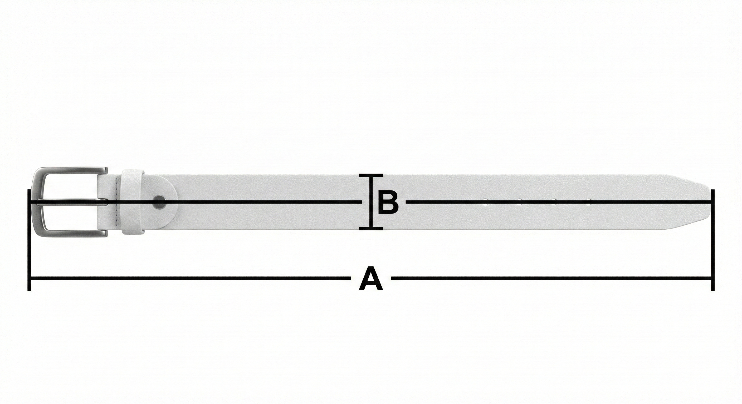 Schema delle misure - Cintura Uomo