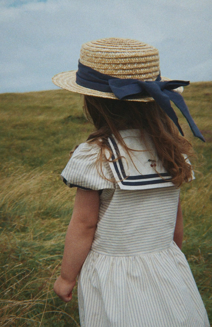 Allie Sailor Dress - Bleu Stripe Konges Slöjd Klänning