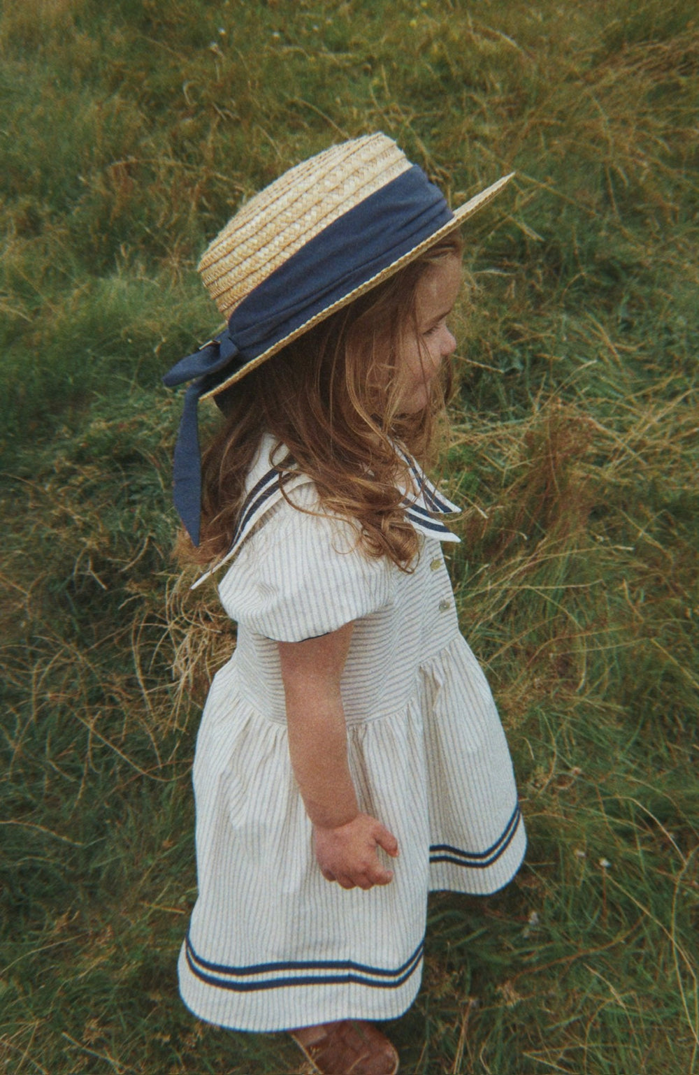 Allie Sailor Dress - Bleu Stripe Konges Slöjd Klänning