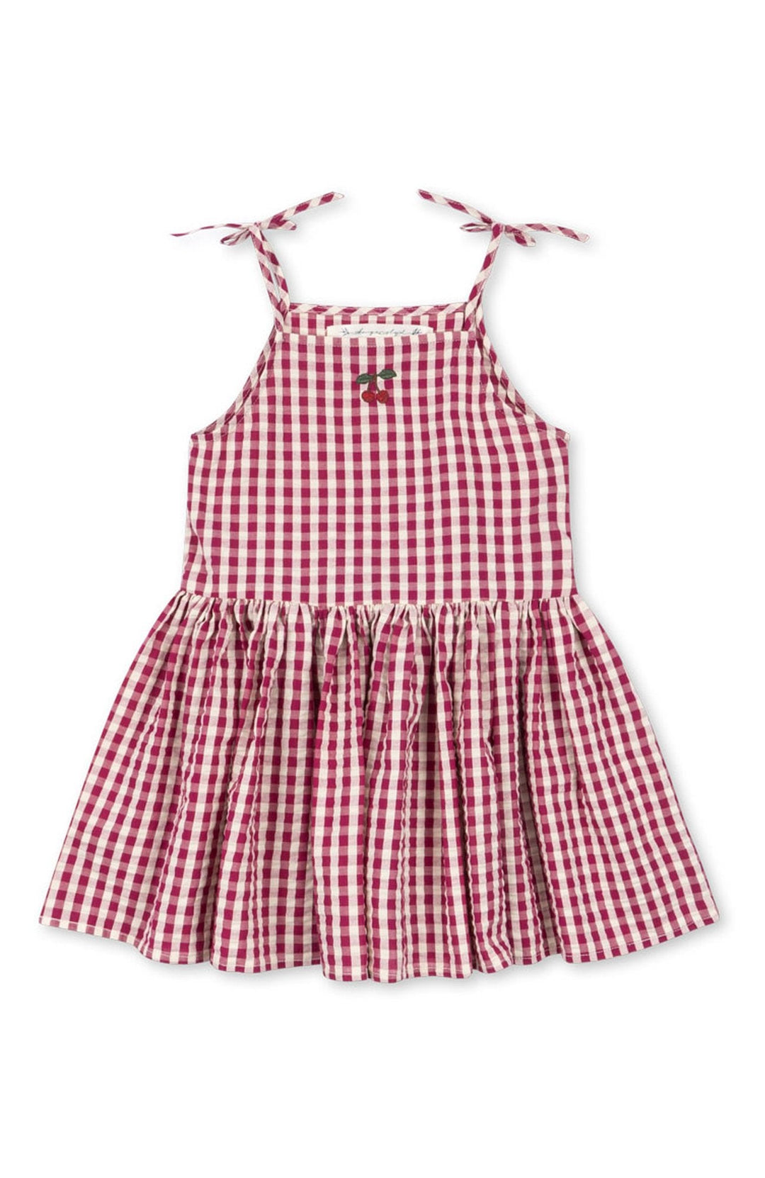 Isotta Dress - Raspberry Check Konges Slöjd Klänning