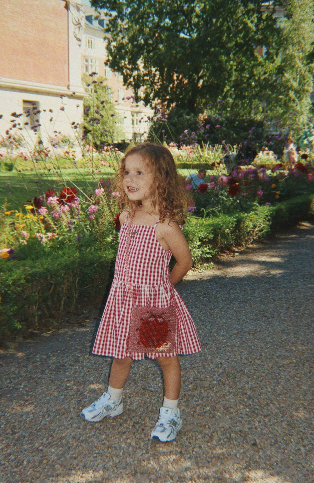 Isotta Dress - Raspberry Check Konges Slöjd Klänning