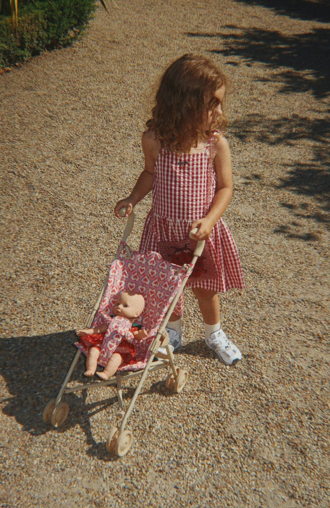 Isotta Dress - Raspberry Check Konges Slöjd Klänning