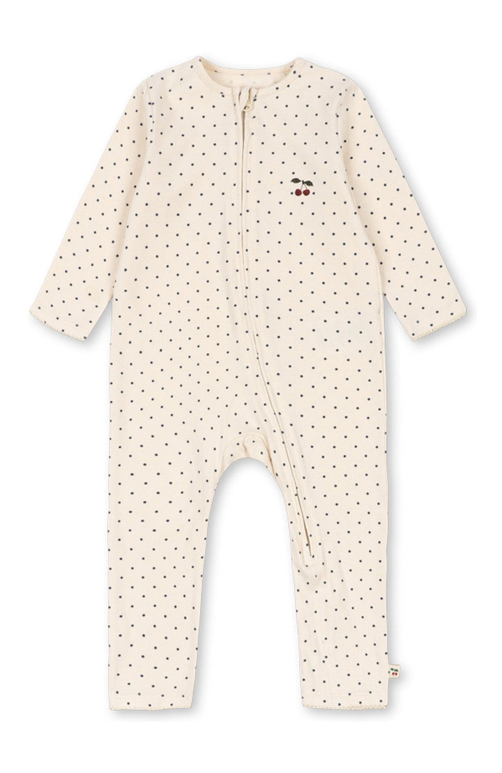 Basic Zip Onesie - Blue Dot Konges Slöjd Pyjamas