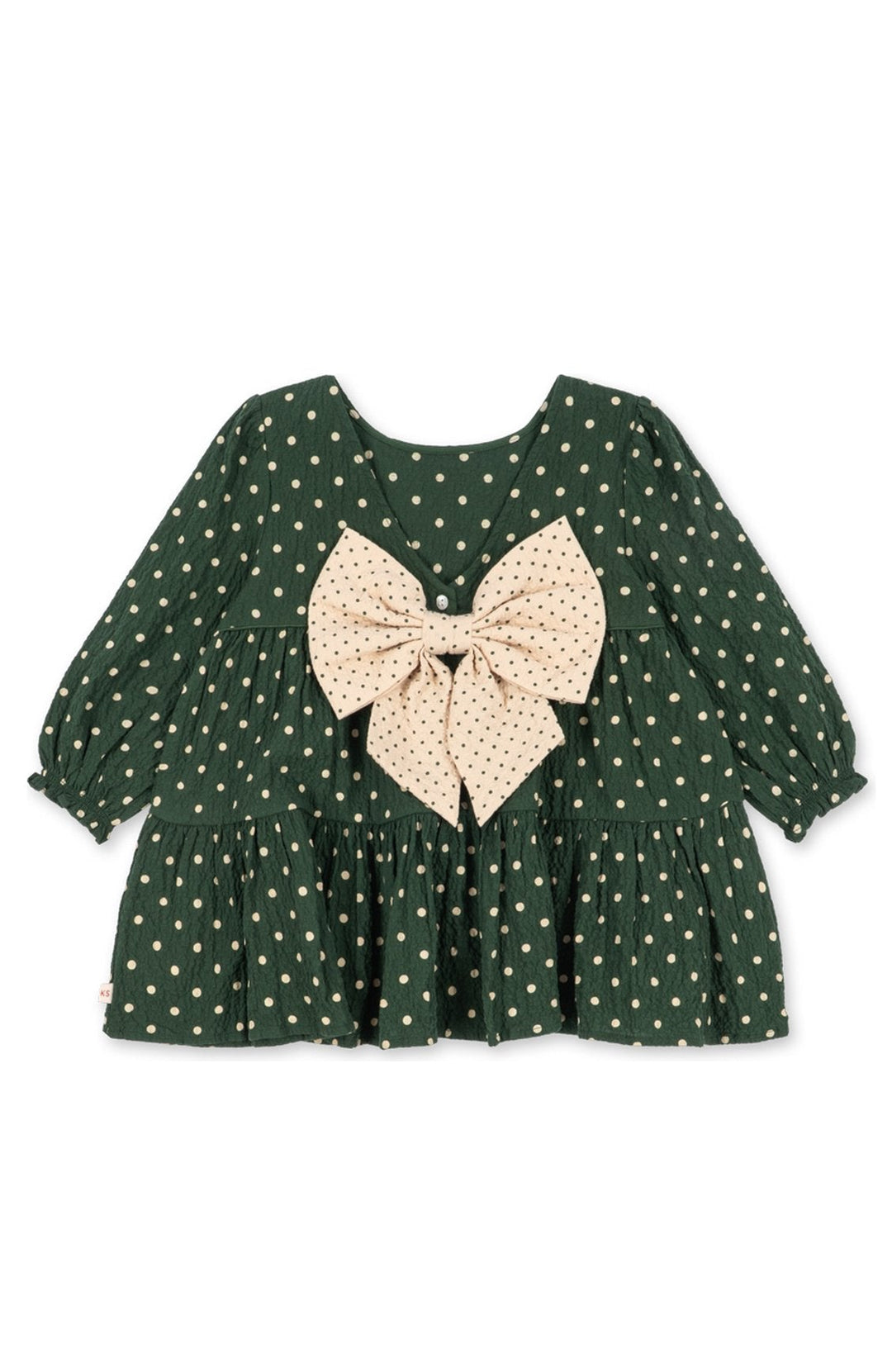 Elin LS Bow Dress - Dot Marseille